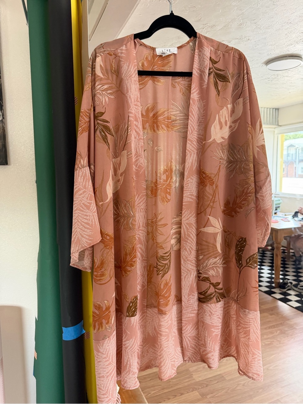 Bennett Pink Floral Kimono Jacket